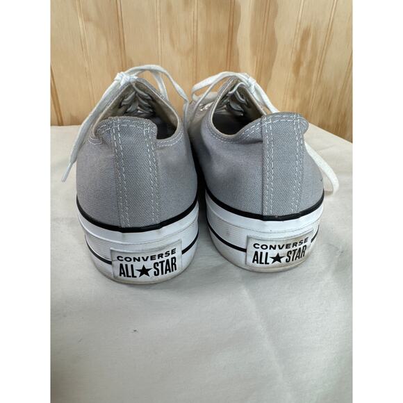 Converse Chuck Taylor All Star Lift Ox Platforms Sneakers Wolf Grey Women's 10 - Picture 5 of 8